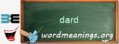 WordMeaning blackboard for dard